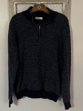 Men's Dark Heather Quarter-Zip Sweater